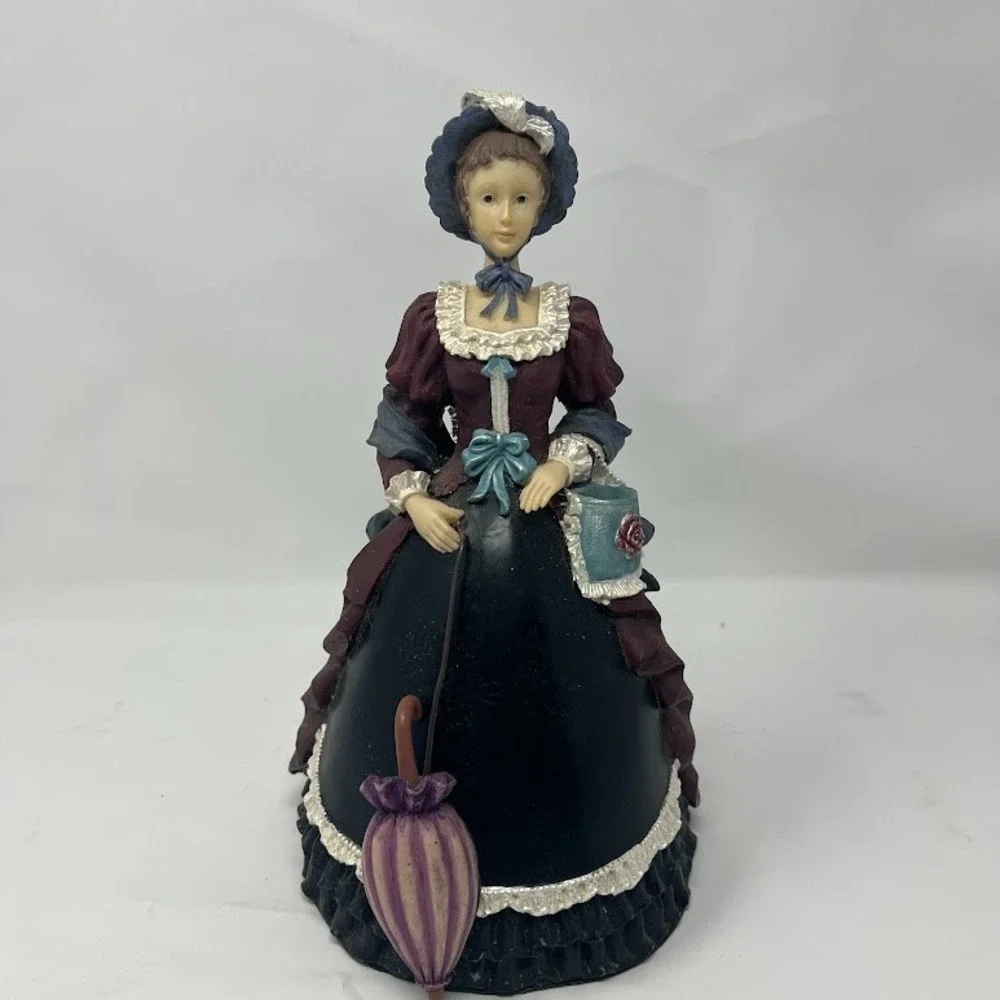 Victorian Lady Gilded Age Coin Bank Figurine Collectible Props Home Decor
